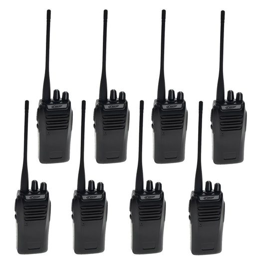 Crony 5W CY-810 8 Pcs Professional Walkie Talkies 2-7 KM Portable Handheld Civilian Two Way Radio Black