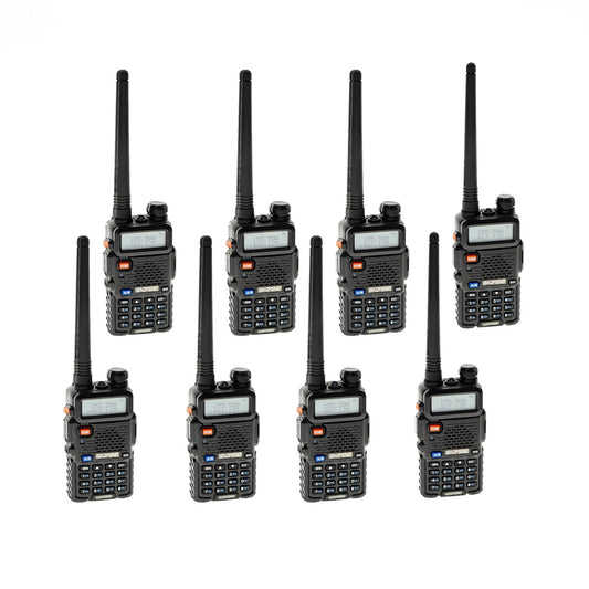 Baofeng UV-5R 5W 8 Pcs Walkie Talkies 5-8 KM Portable  Dual-frequency Walkie Talkies