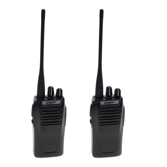 Crony 5W CY-810 2 Pcs Professional Walkie Talkies 2-7 KM Portable Handheld Civilian Two Way Radio Black