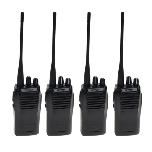 Crony 5W CY-810 4 Pcs Professional Walkie Talkies 2-7 KM Portable Handheld Civilian Two Way Radio Black