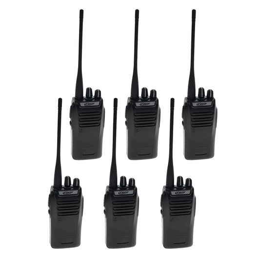 Crony 5W CY-810 6 Pcs Professional Walkie Talkies 2-7 KM Portable Handheld Civilian Two Way Radio Black